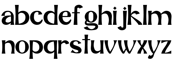 Anbigu Font LOWERCASE