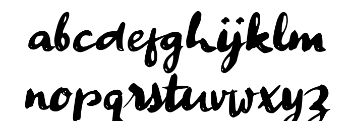 Ancen Solutip Font LOWERCASE