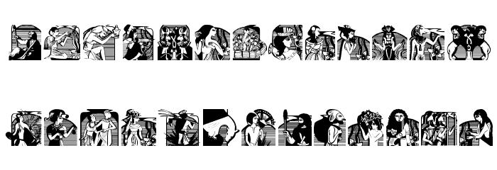 AncestorsMK07 Font LOWERCASE