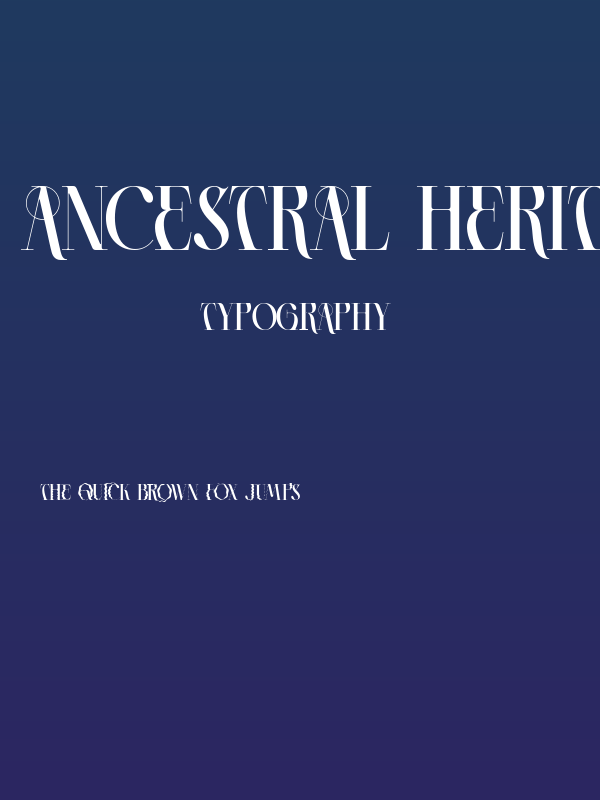 Ancestral Heritage Demo Regular Poster