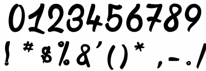 Ancestral Katana Sword Font OTHER CHARS