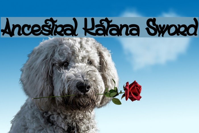 Ancestral Katana Sword Font examples