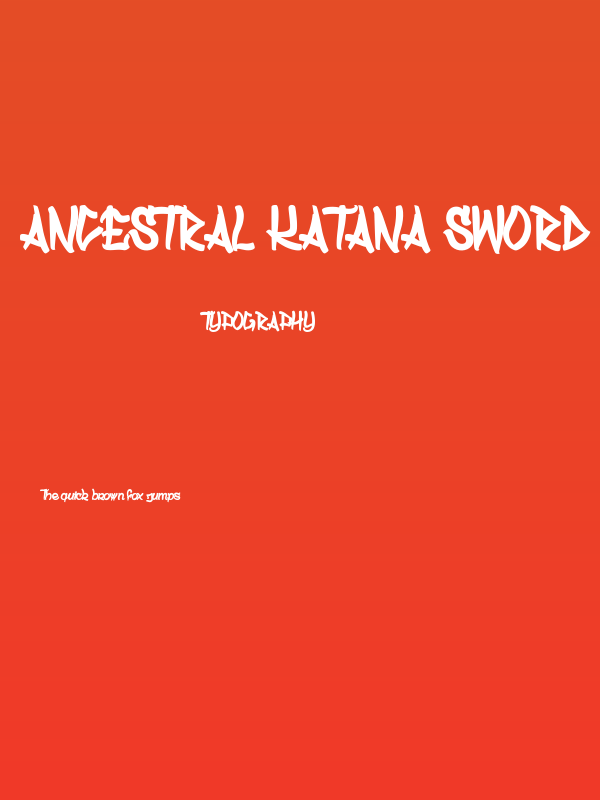 Ancestral Katana Sword Poster