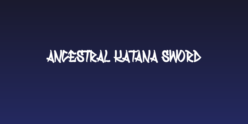 Ancestral Katana Sword Social Header