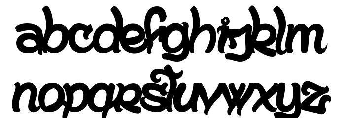 Ancestral Katana Sword Font LOWERCASE
