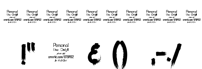 Ancherr Personal Use Regular Font OTHER CHARS