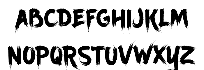 Ancherr Personal Use Regular Font LOWERCASE