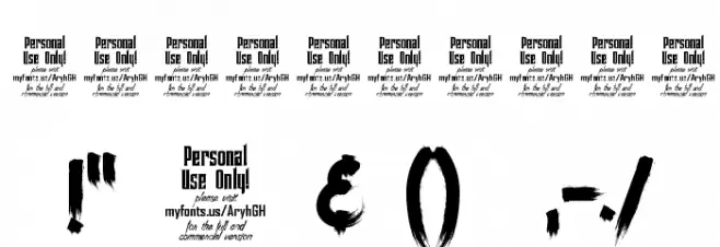 Ancherr Personal Use 字体 其它煤焦