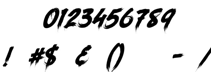 AncherrPersonalUse-Regular Font OTHER CHARS