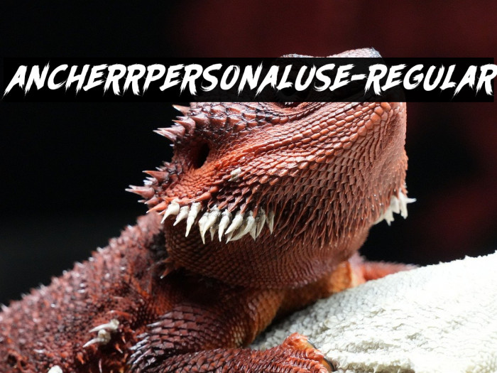 AncherrPersonalUse-Regular Example 3