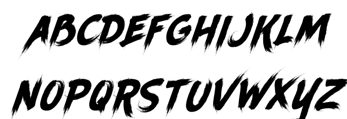 AncherrPersonalUse-Regular Font LOWERCASE