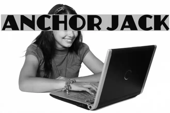 Anchor Jack Font examples