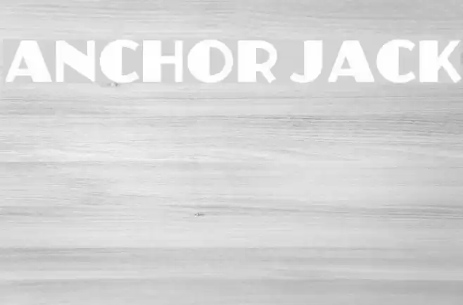 Anchor Jack Font examples