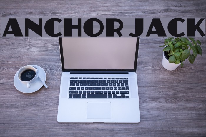 Anchor Jack Font examples