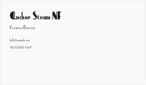 Anchor Steam NF Business Card