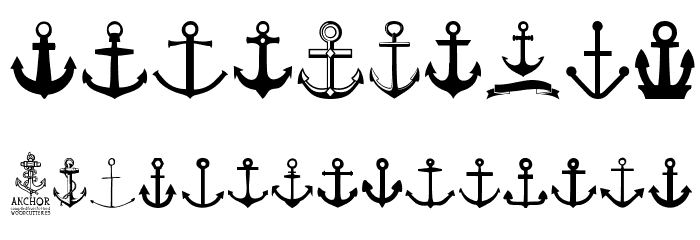 Anchor Font OTHER CHARS