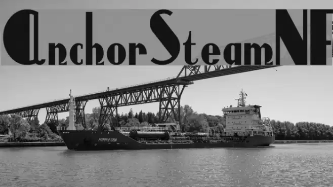 AnchorSteamNF Font examples