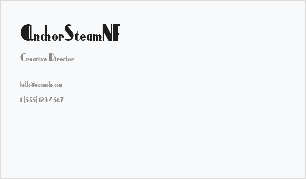 AnchorSteamNF Business Card