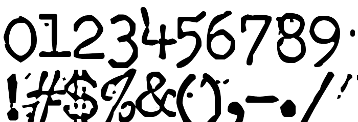 Anchorless Echo Font OTHER CHARS