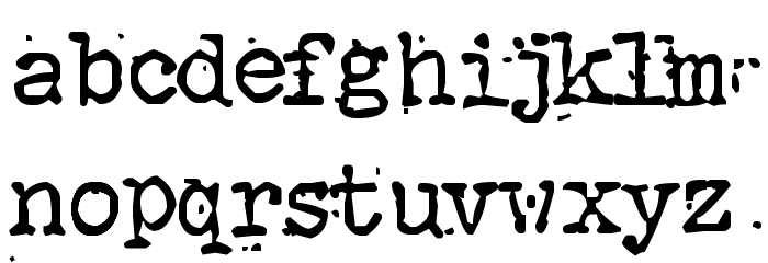 Anchorless Echo Font LOWERCASE