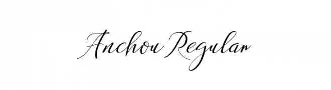 Anchou Regular  font caratteri gratis