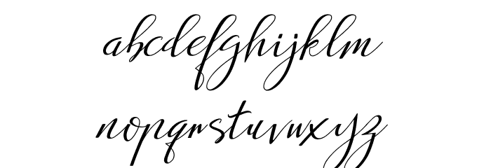 Anchou Regular Font LOWERCASE