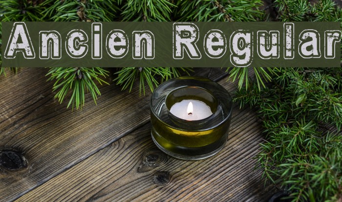 Ancien Regular Font examples