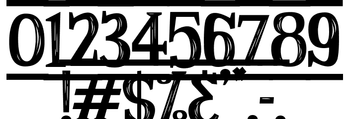 Ancient Ad Schriftart Anderer Schreiben