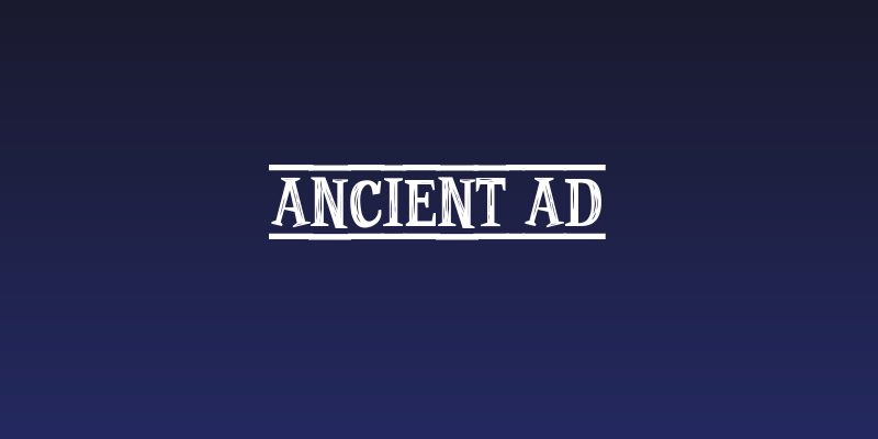 Ancient Ad Social Header