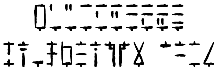 Ancient G Written Font OTHER CHARS