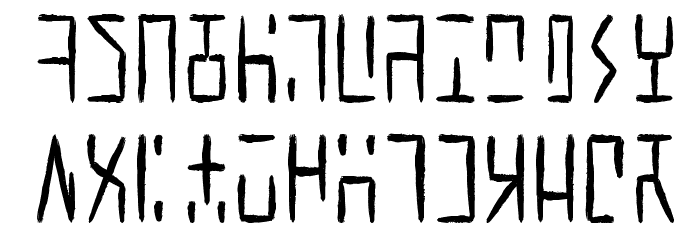 Ancient G Written Font LOWERCASE