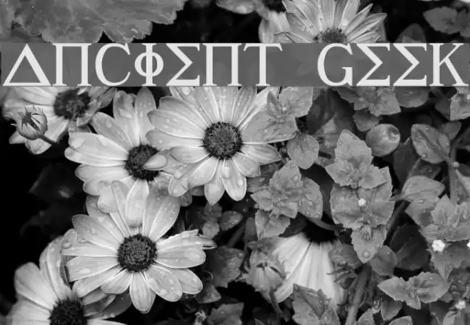 Ancient Geek Font examples