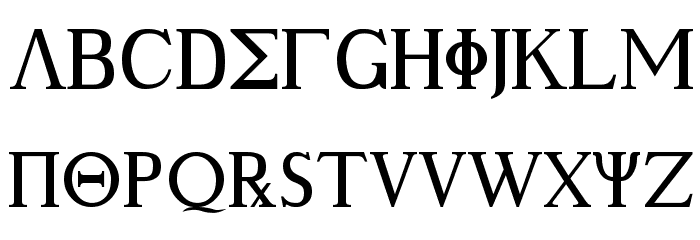Ancient Geek Шрифта строчной