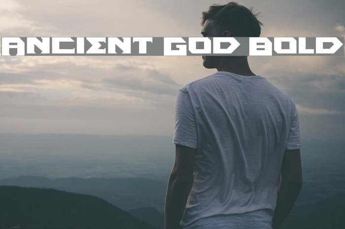 Ancient God Bold Font examples
