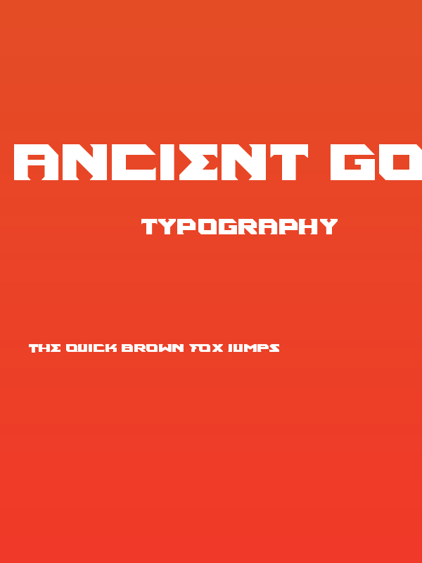 Ancient God Bold Poster