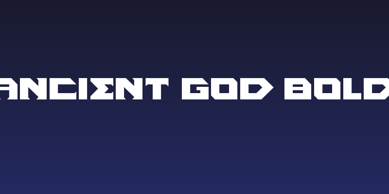 Ancient God Bold Social Header