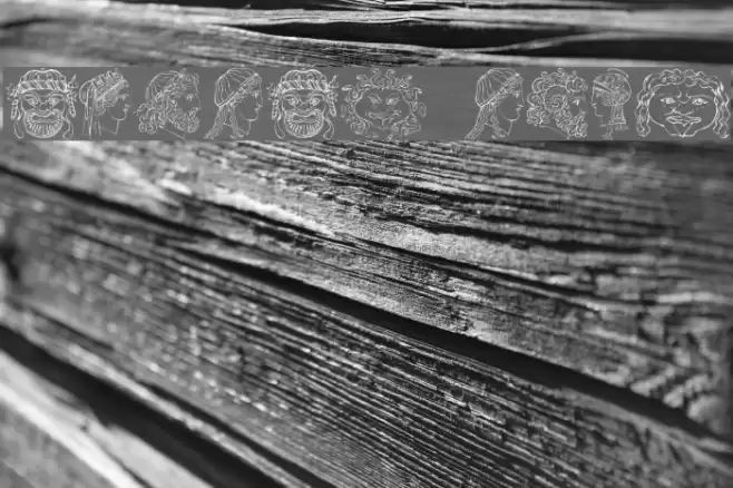 Ancient Heads Font examples