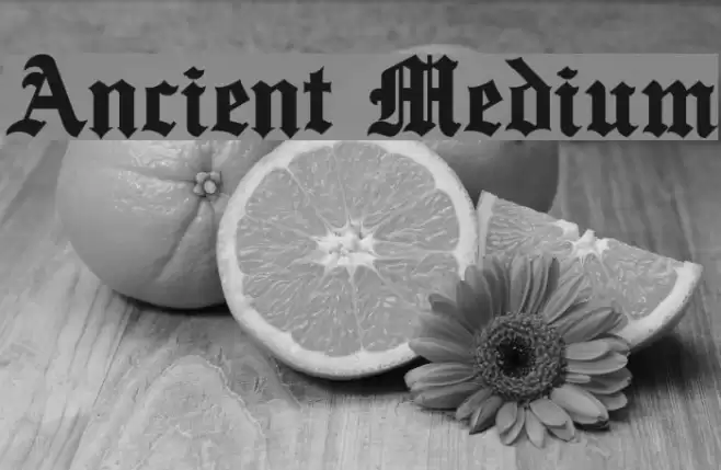 Ancient Medium Font examples