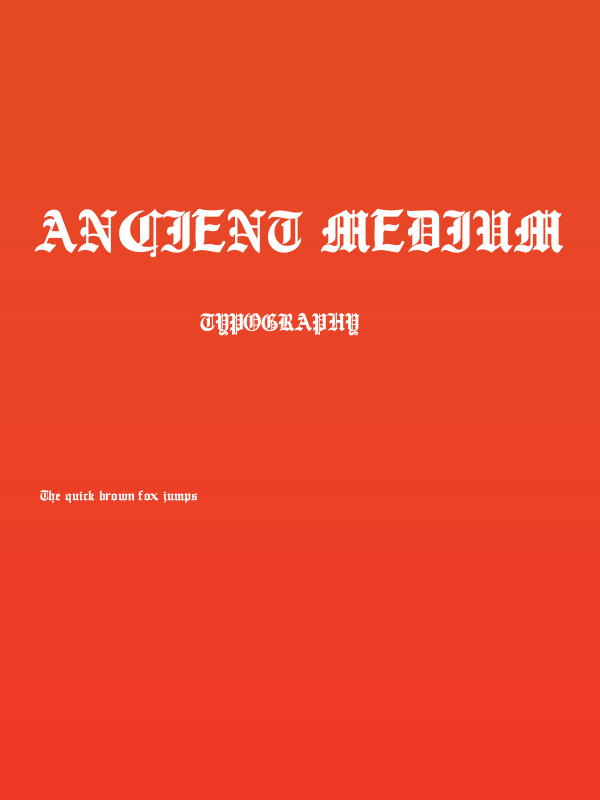 Ancient Medium Poster