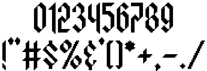 Ancient Modern Tales Font OTHER CHARS