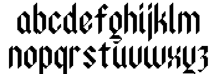 Ancient Modern Tales Font LOWERCASE
