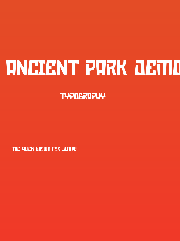 Ancient Park Demo Poster