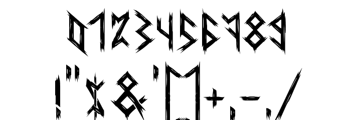 Ancient Runes Font OTHER CHARS