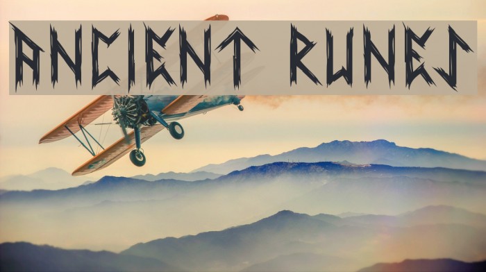 Ancient Runes Font examples
