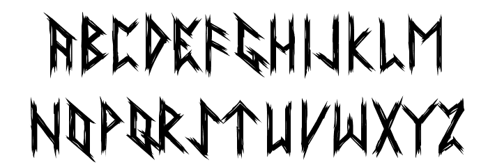 Ancient Runes Font LOWERCASE