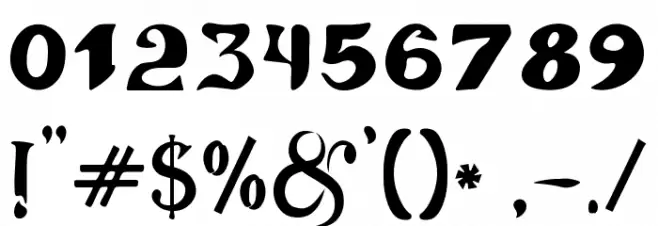 Ancient-Tulip Font OTHER CHARS