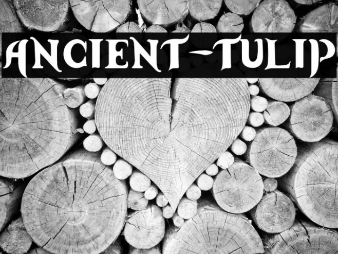 Ancient-Tulip Font examples