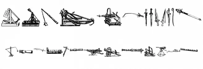 Ancient Weapons tfb 字体 大写