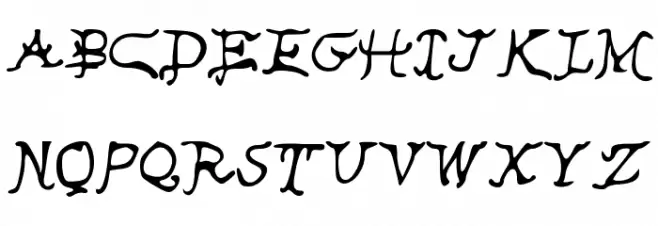 Ancient 字体 大写