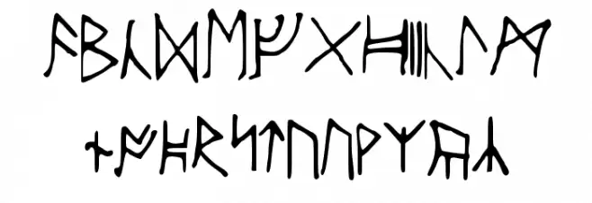AncientRunes Шрифта ВЕРХНИЙ